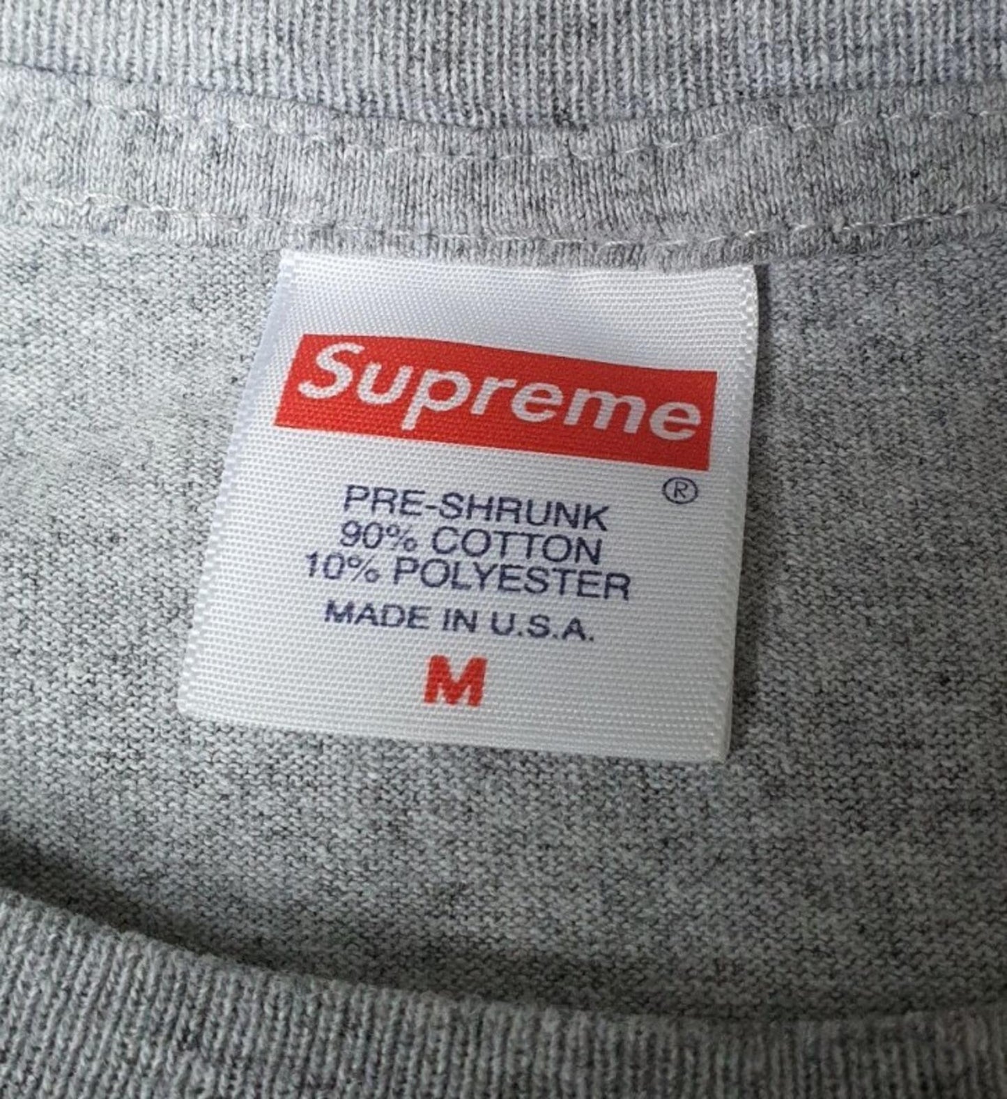 FW17 Supreme x Independent L/S tee Heather grey Long sleeve medium M T-shirt