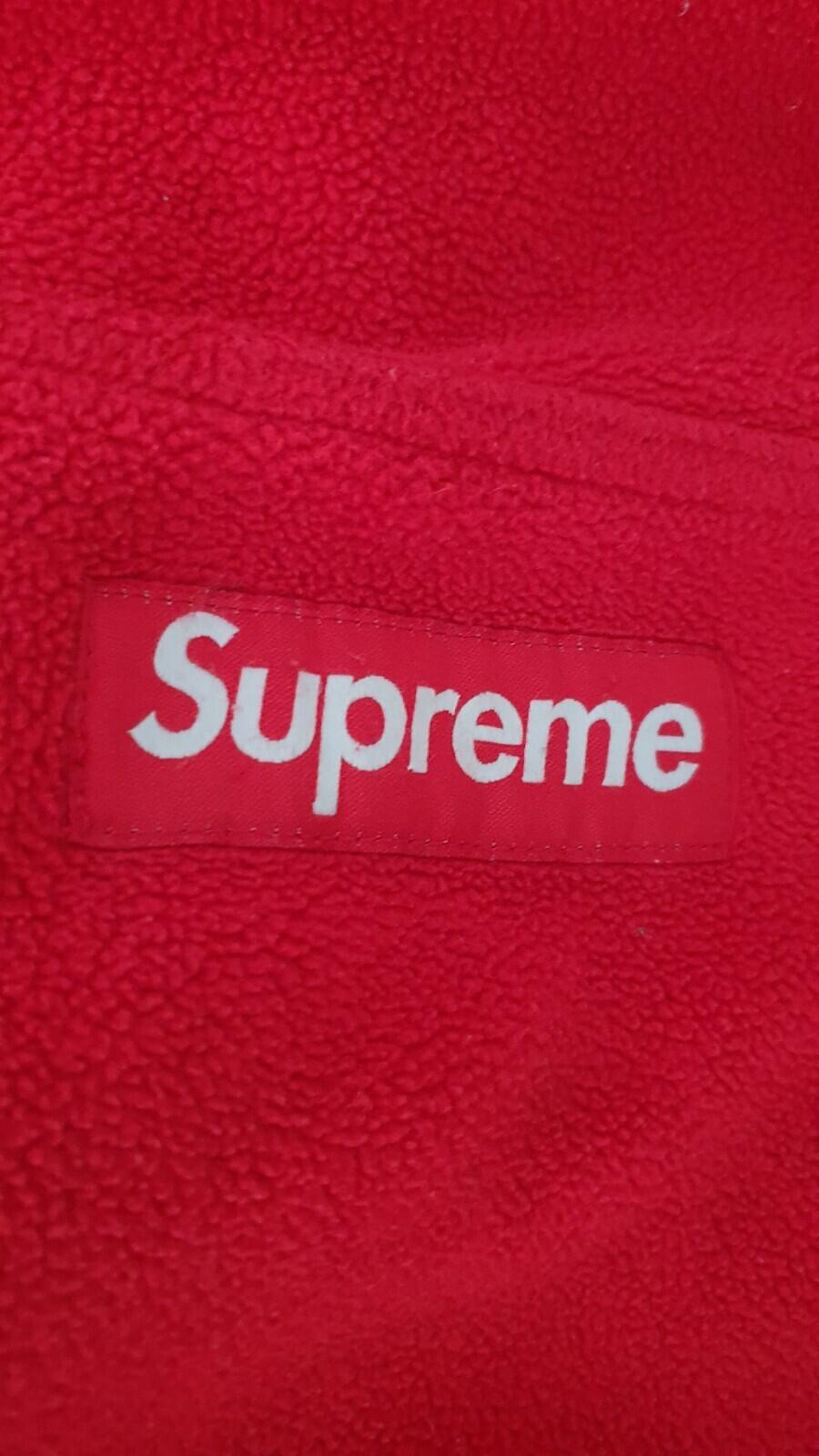 FW20 Supreme Polartec Hooded Sweatshirt Red Size XL