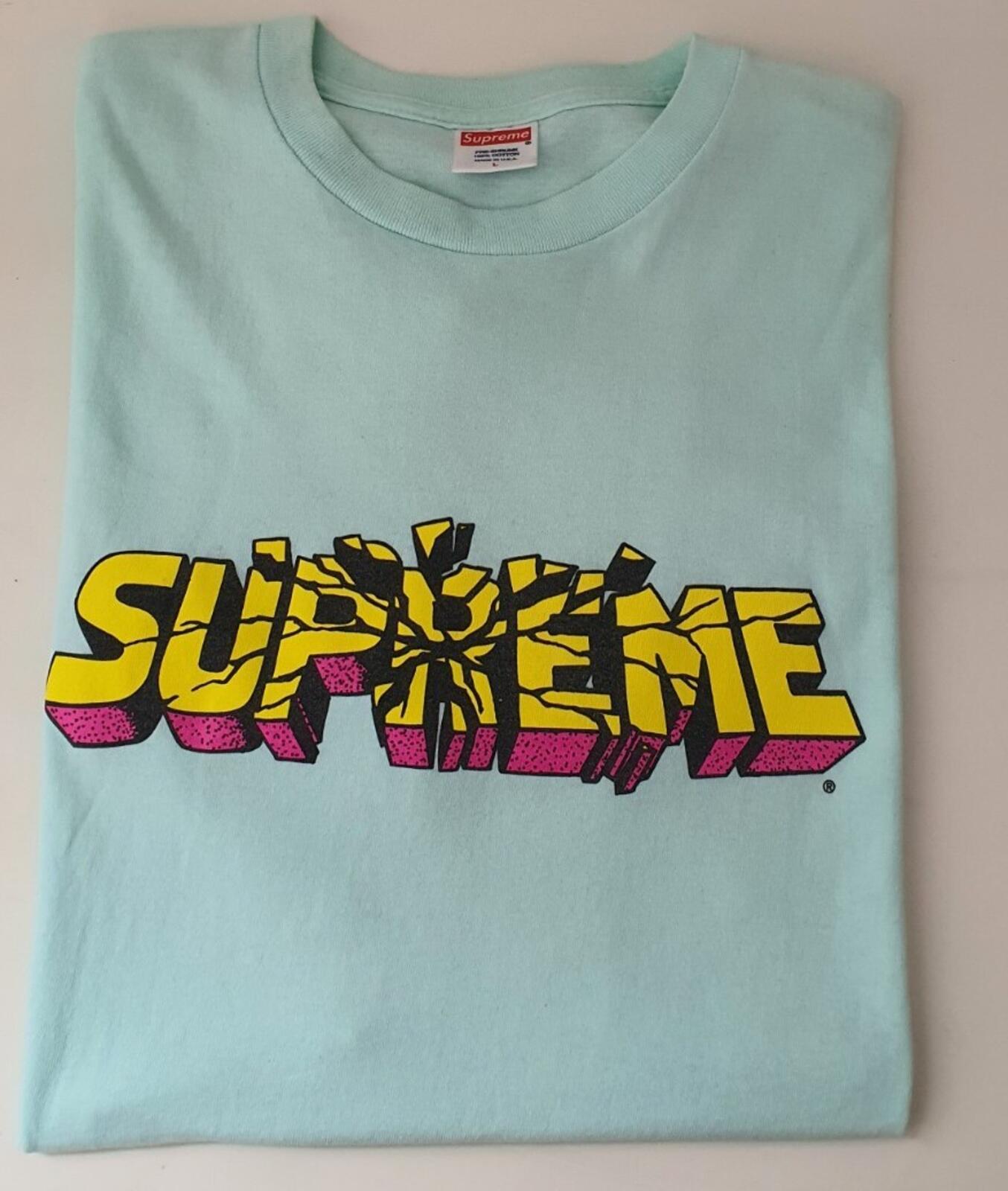 FW08 Supreme Hulk Smash Logo Tee Size L