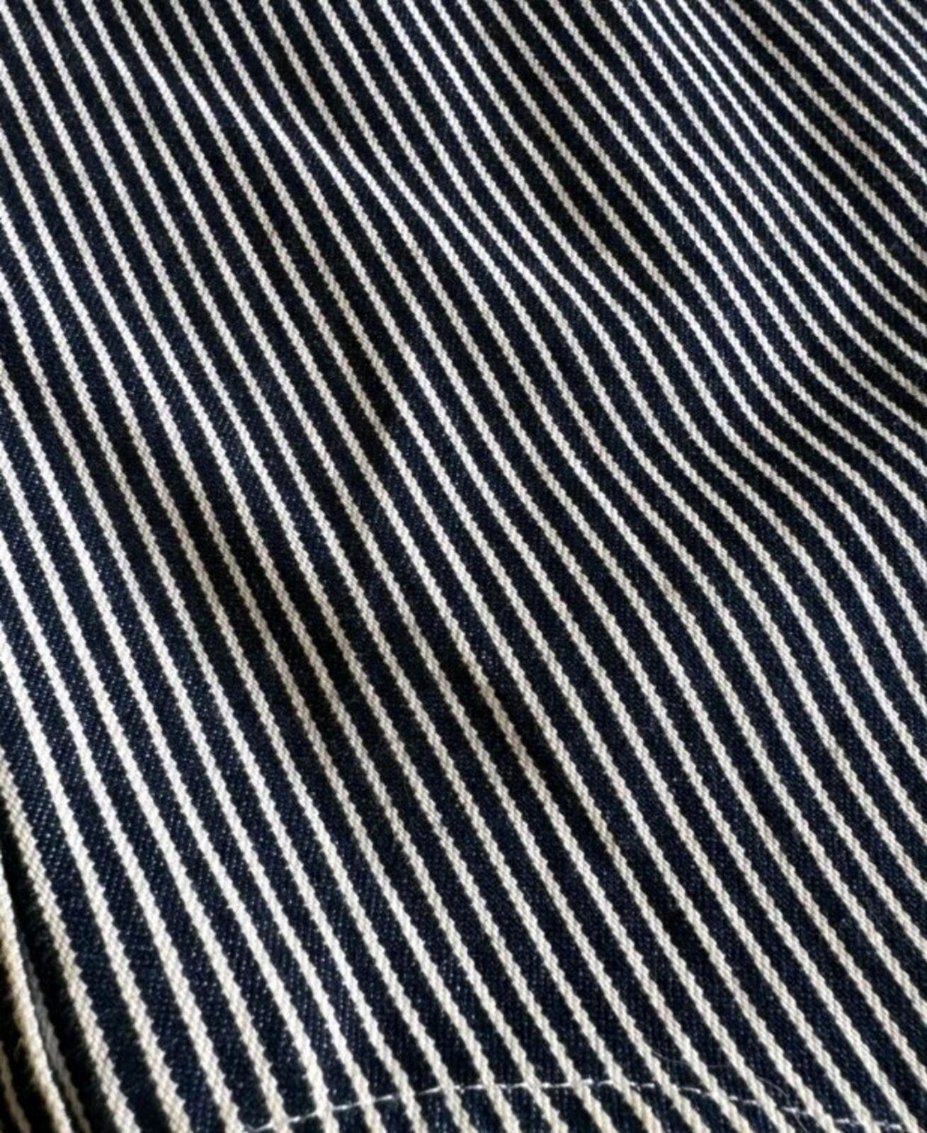 FW12 Supreme hooded denim shirt size S Small Striped black white 2012 vintage