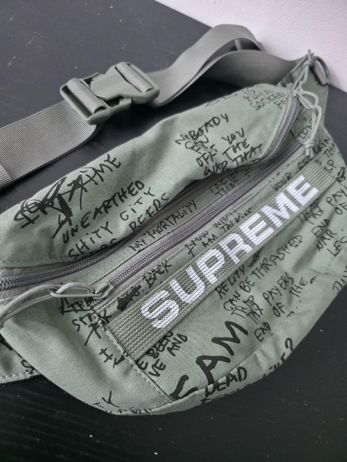 SS23 Supreme Field Waist Bag Olive Gonz Water Resistant