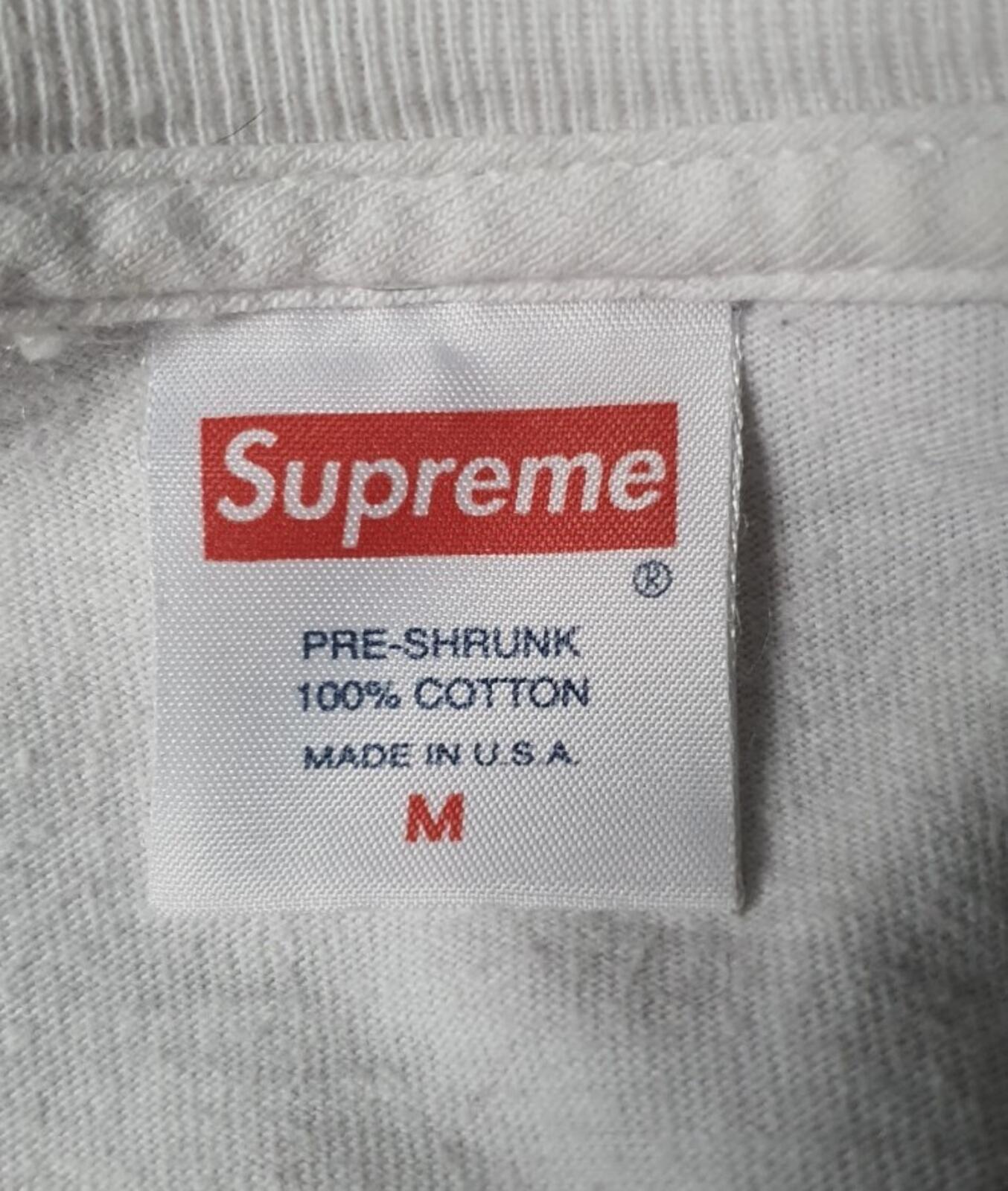 FW16 Supreme Dash Snow Tee size M medium white T-shirt Saddam Hussain Daily News