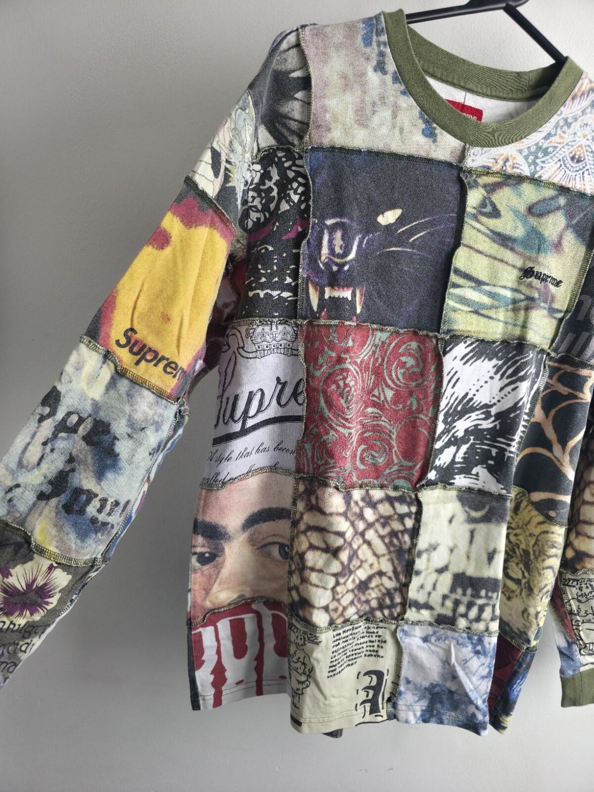 SS21 Supreme Mosaic Patchwork L/S top Size L