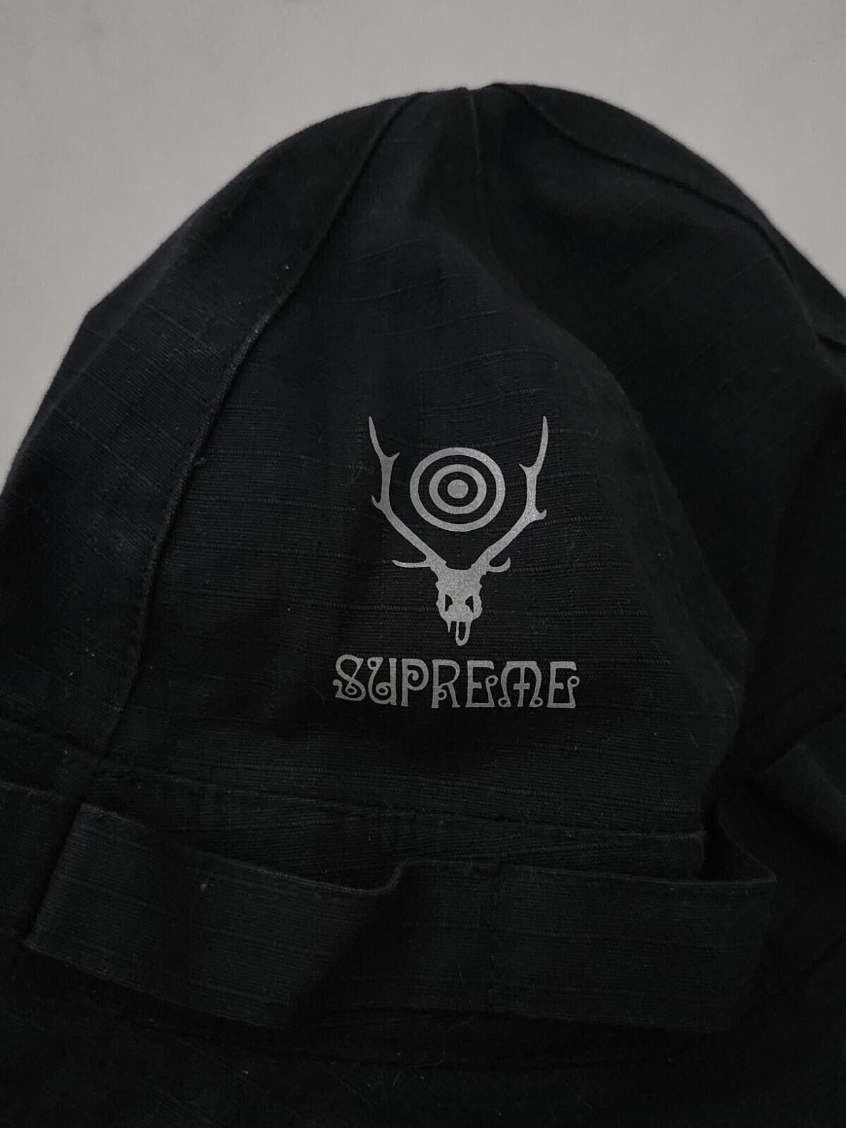 SS19 Supreme South2 West8 sombrero jungla Talla M/L Negro gorro pescador Triturador Impermeable