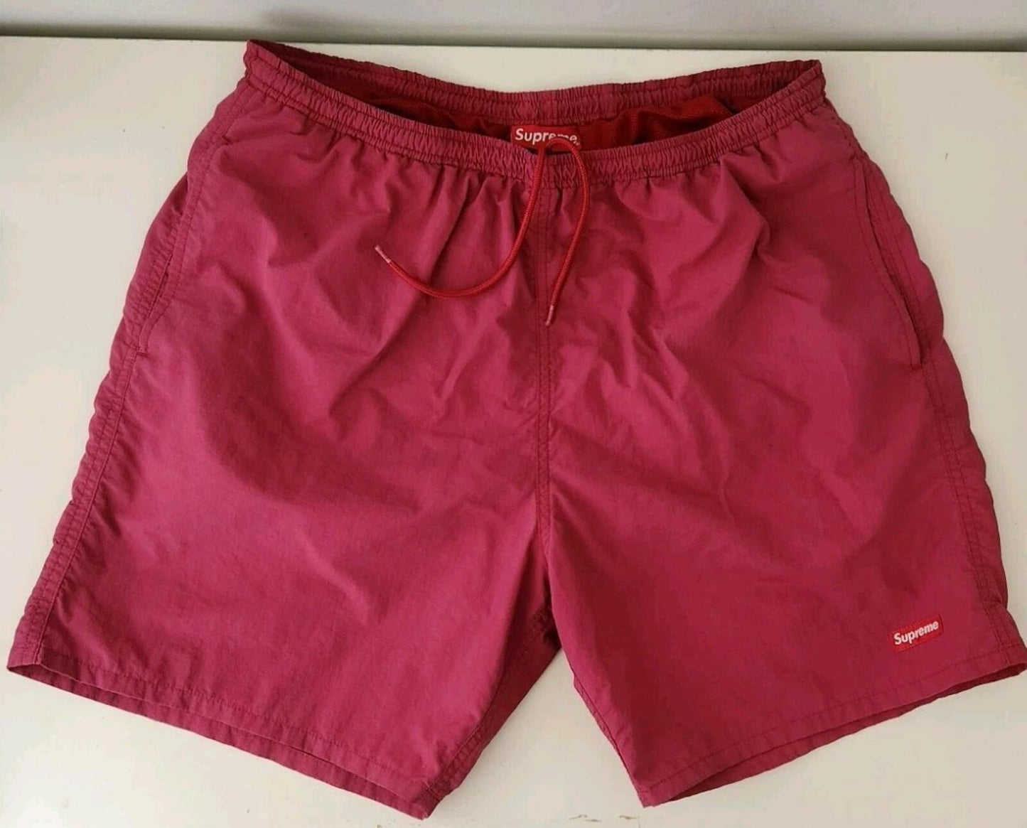 SS17 Supreme Nylon Water Short Size L Large Magenta Shorts Fuchsia Pink
