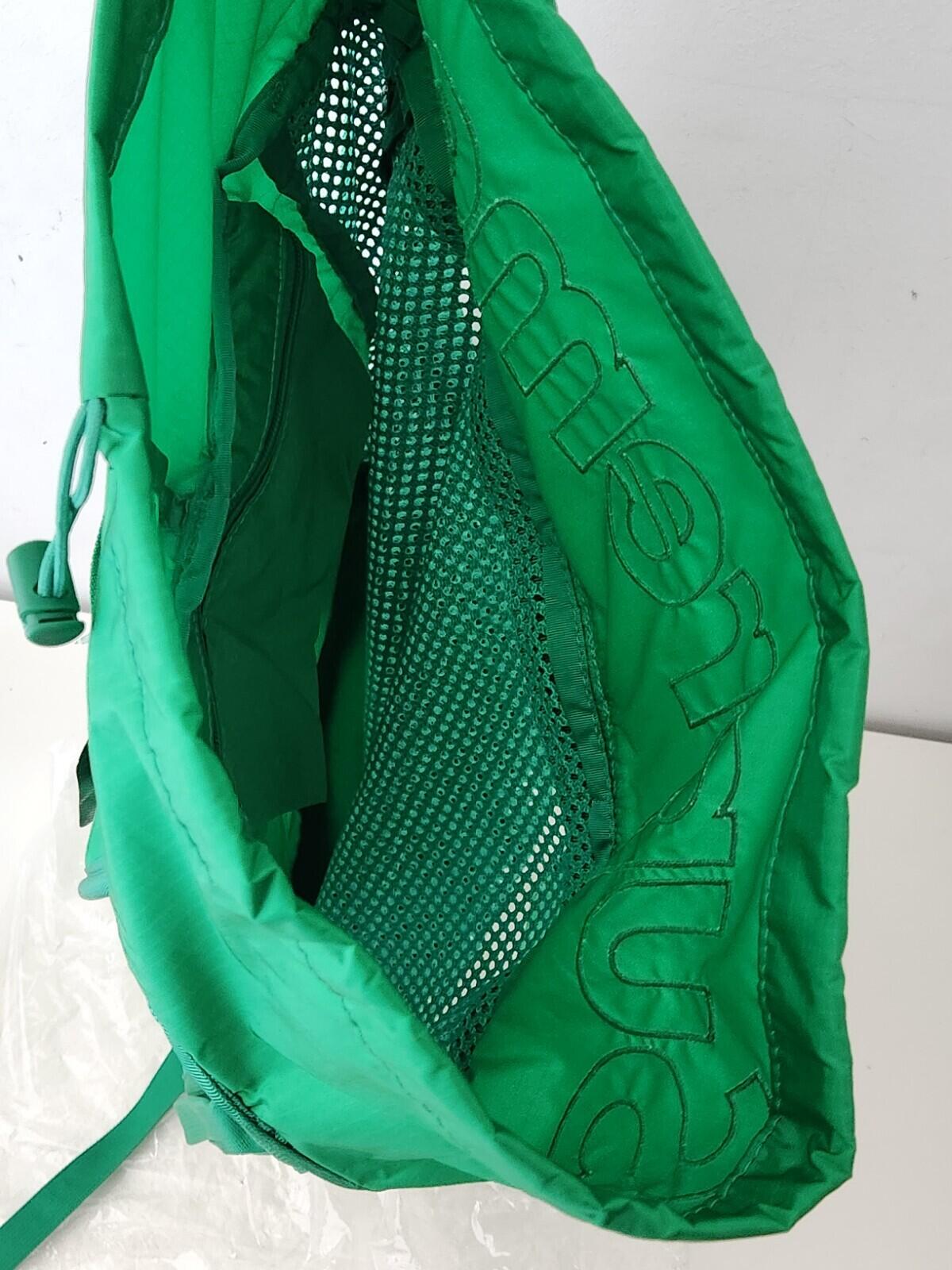 SS23 Supreme Mesh Rucksack Grün Tasche 21L Neu mit Etikett