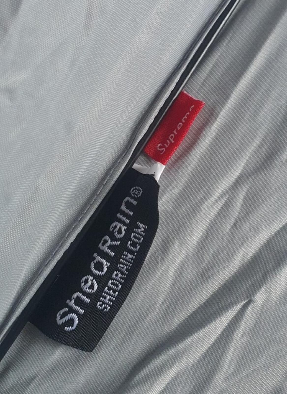 FW16 Supreme ShedRain reflective repeat umbrella Grey 54" Collapsible
