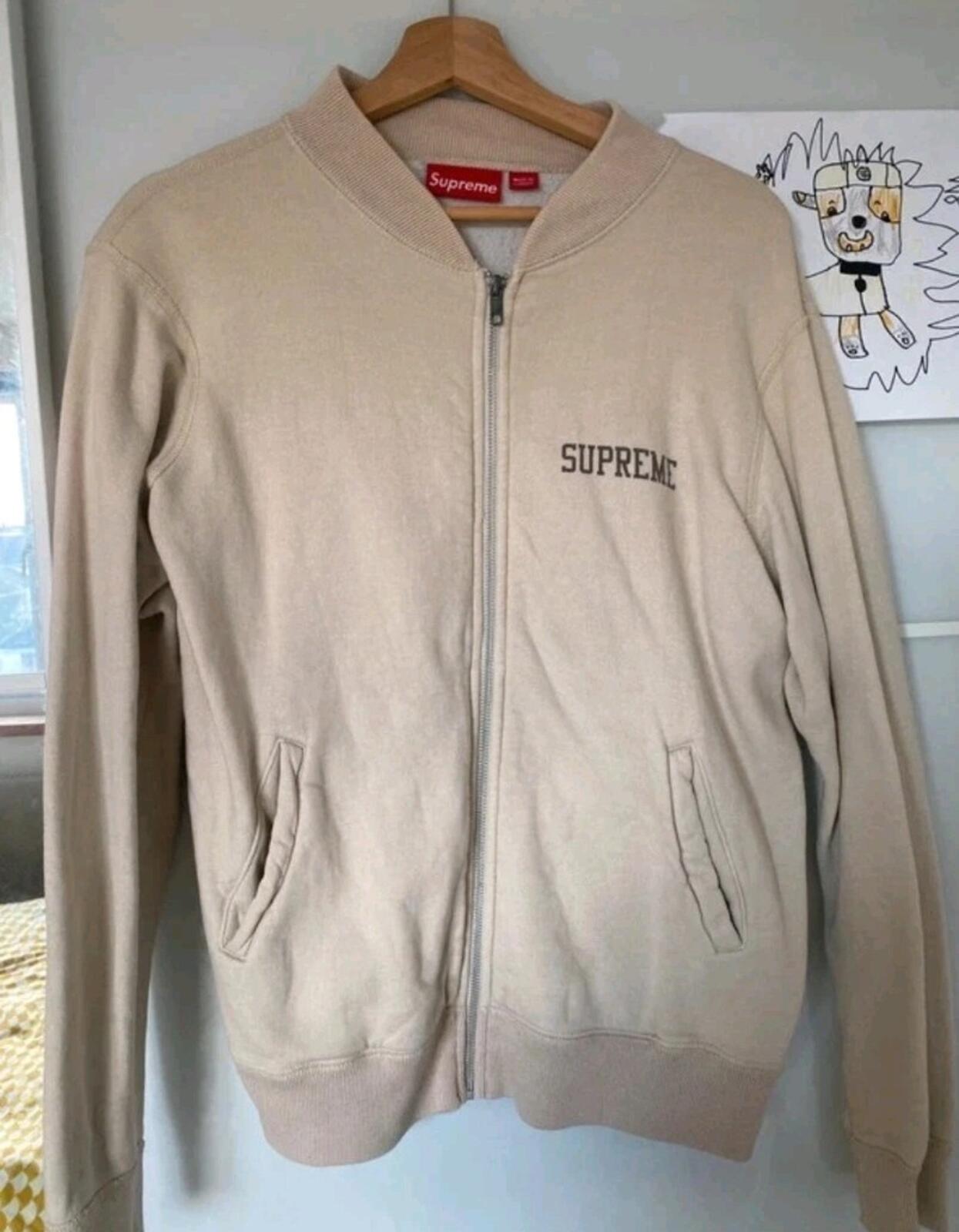 FW11 Supreme Zip-up Bomber Jacket Natural Size M
