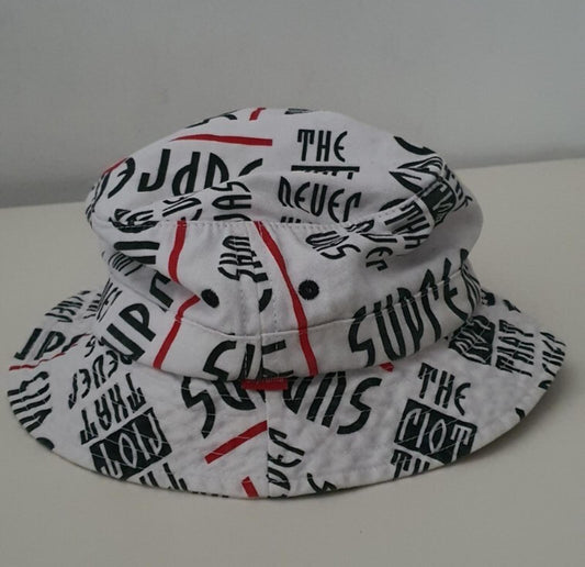 Sombrero de cubo SS14 Supreme Riot crusher S/M blanco