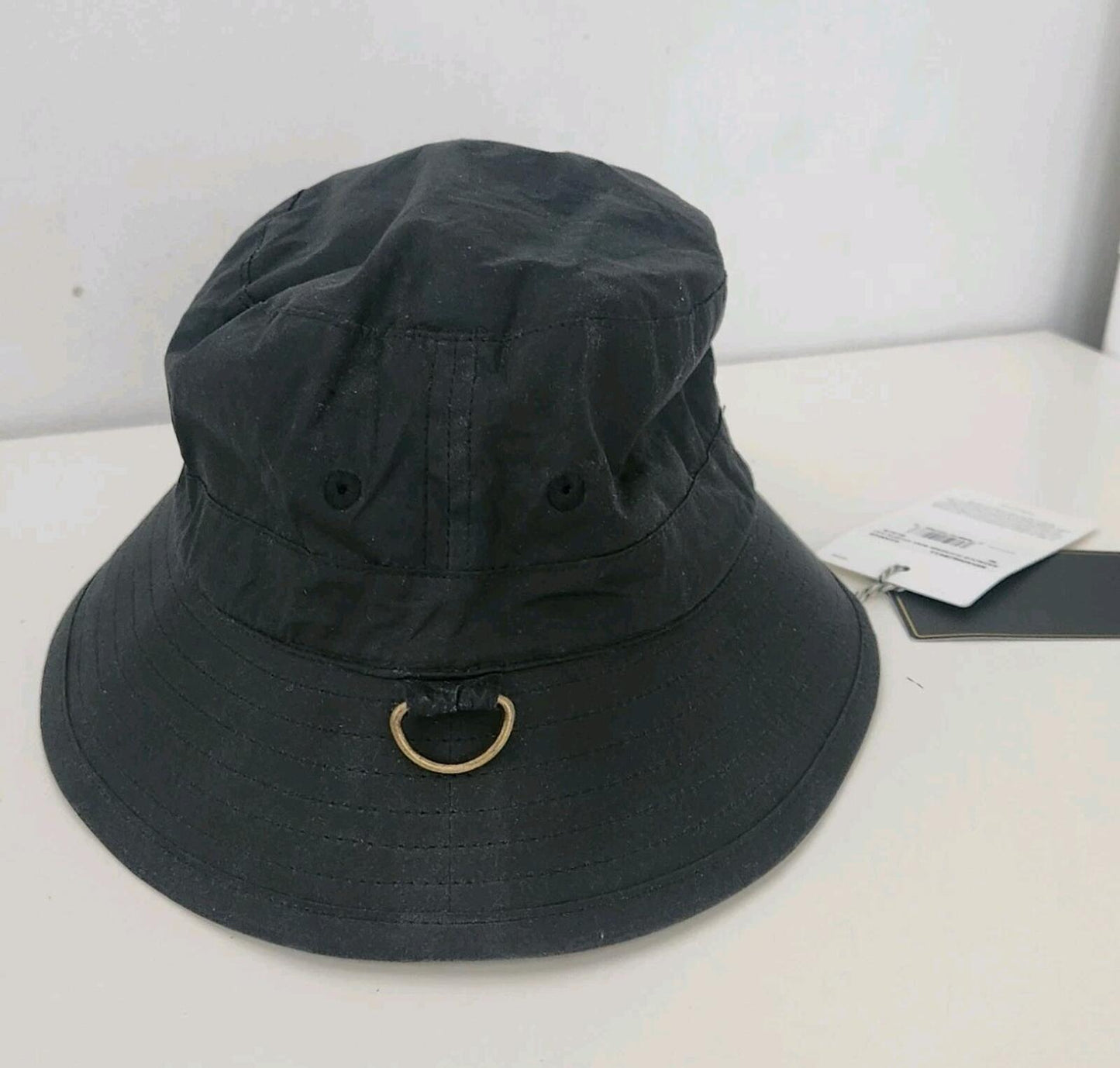 SS20 Supreme Barbour Waxed Cotton Crusher Hat Black Size M Water Resistant
