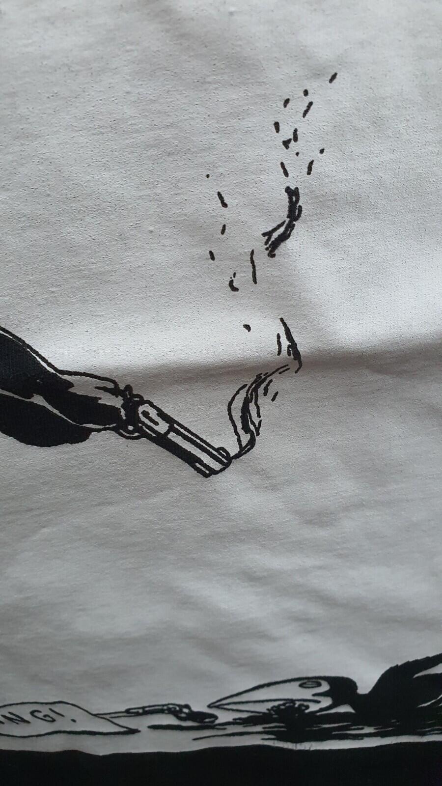 FW14 Supreme x Raymond Pettibon Bang tee black T-shirt