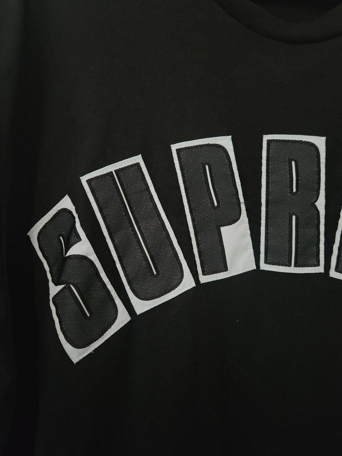 SS20 Supreme Arc Applique S/S Top Black Tee size L large T-Shirt