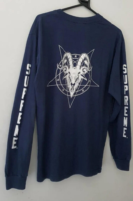 FW10 Supreme x Sean Cliver Pentagram L/S tee M medium T-shirt vintage Very Rare