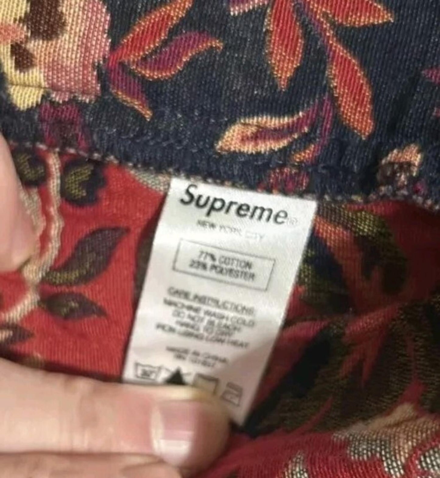 SS15 Supreme Jacquard Flowers Belted Short size S small shorts