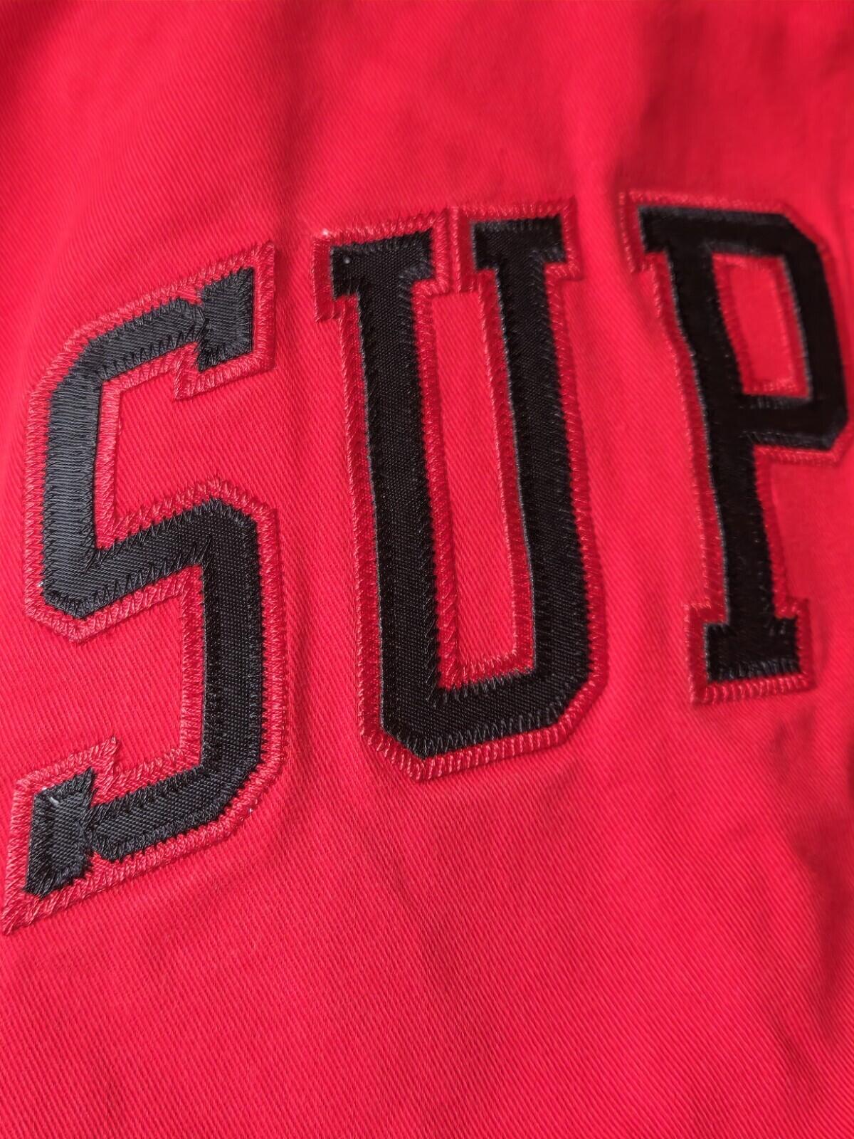 FW13 Supreme Baseball Shirt size L Large Rare Red 2013 Vintage Chenille S logo