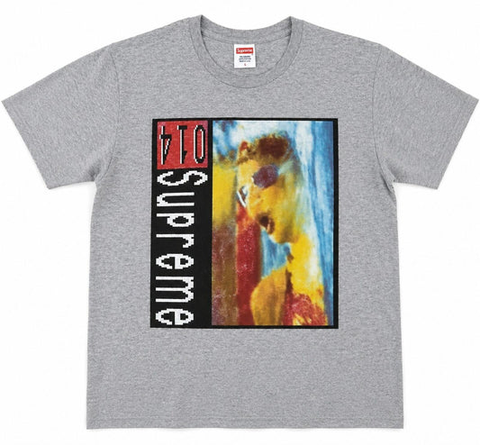 SS14 Supreme Industrial 410 Camiseta Gris Jaspeado Talla L