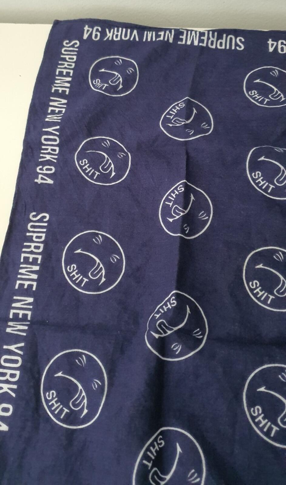 FW17 Supreme SHI T bandana Navy Scarf Accessory