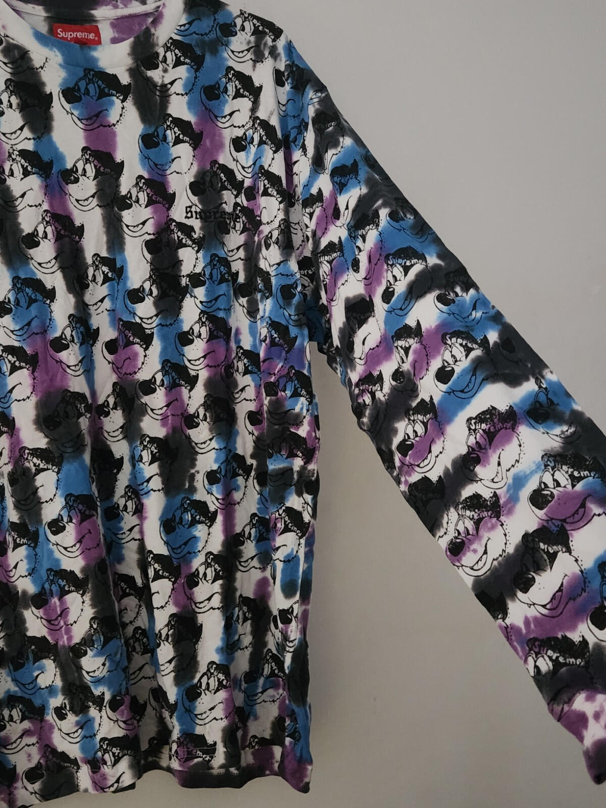 SS21 Supreme Dyed Bear L/S Top Tee Talla L