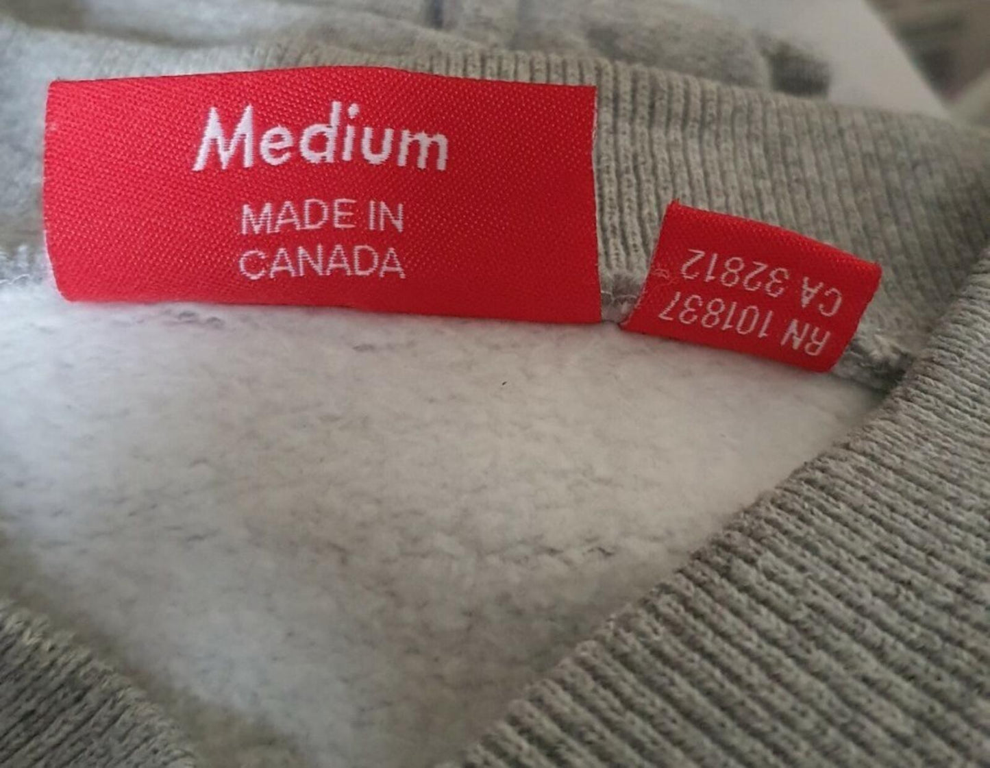 FW12 Supreme Snap Front Varsity Jacket Grey Size M