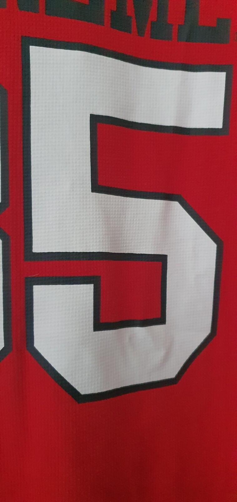 SS11 Supreme Football Top size large red tee t-shirt 85 jersey 2011 vintage Rare