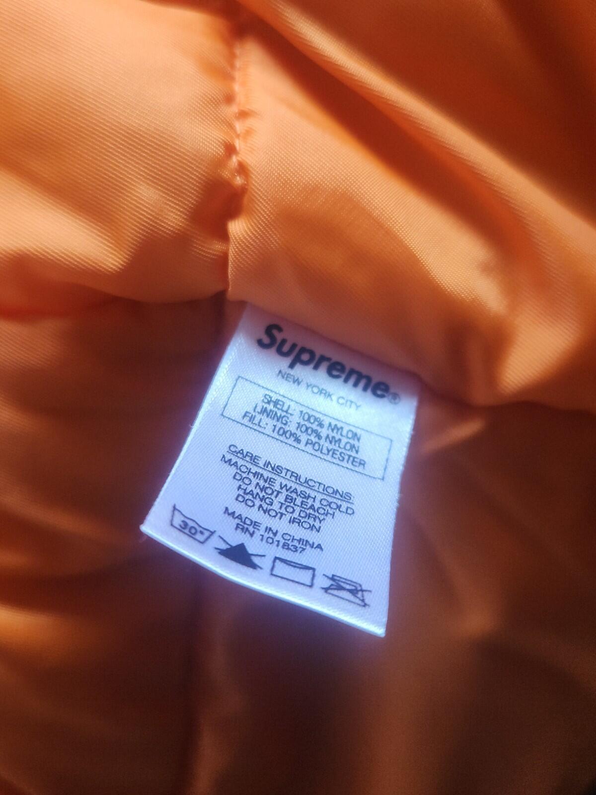 FW16 Supreme Arc Logo N-3B Parka Olive Size L Justin Bieber