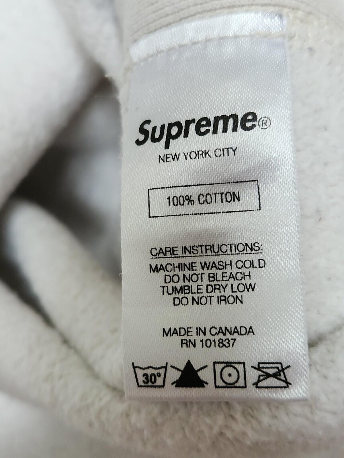 FW19 Supreme Delta Logo hooded sweatshirt Size M Medium Hoodie Natural
