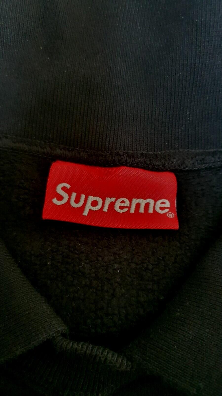FW17 Supreme Polo Crewneck size XL black / pink sweatshirt Jumper