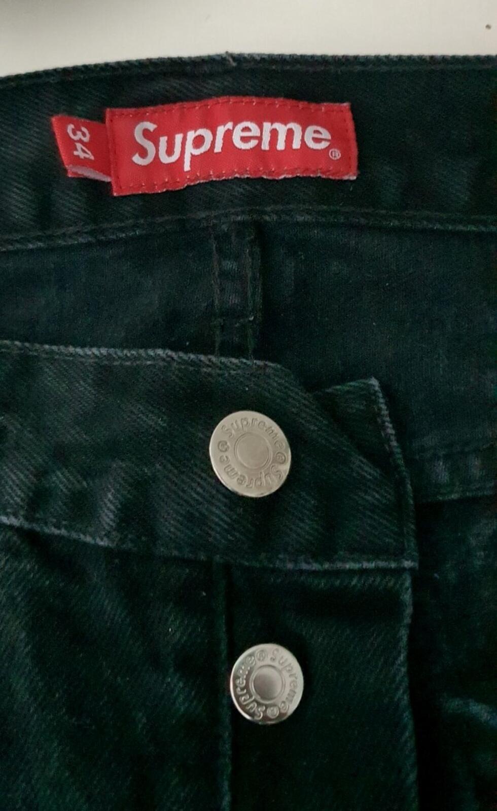 FW16 Supreme Black Slim Jeans Size 34 W34 L27 altere
