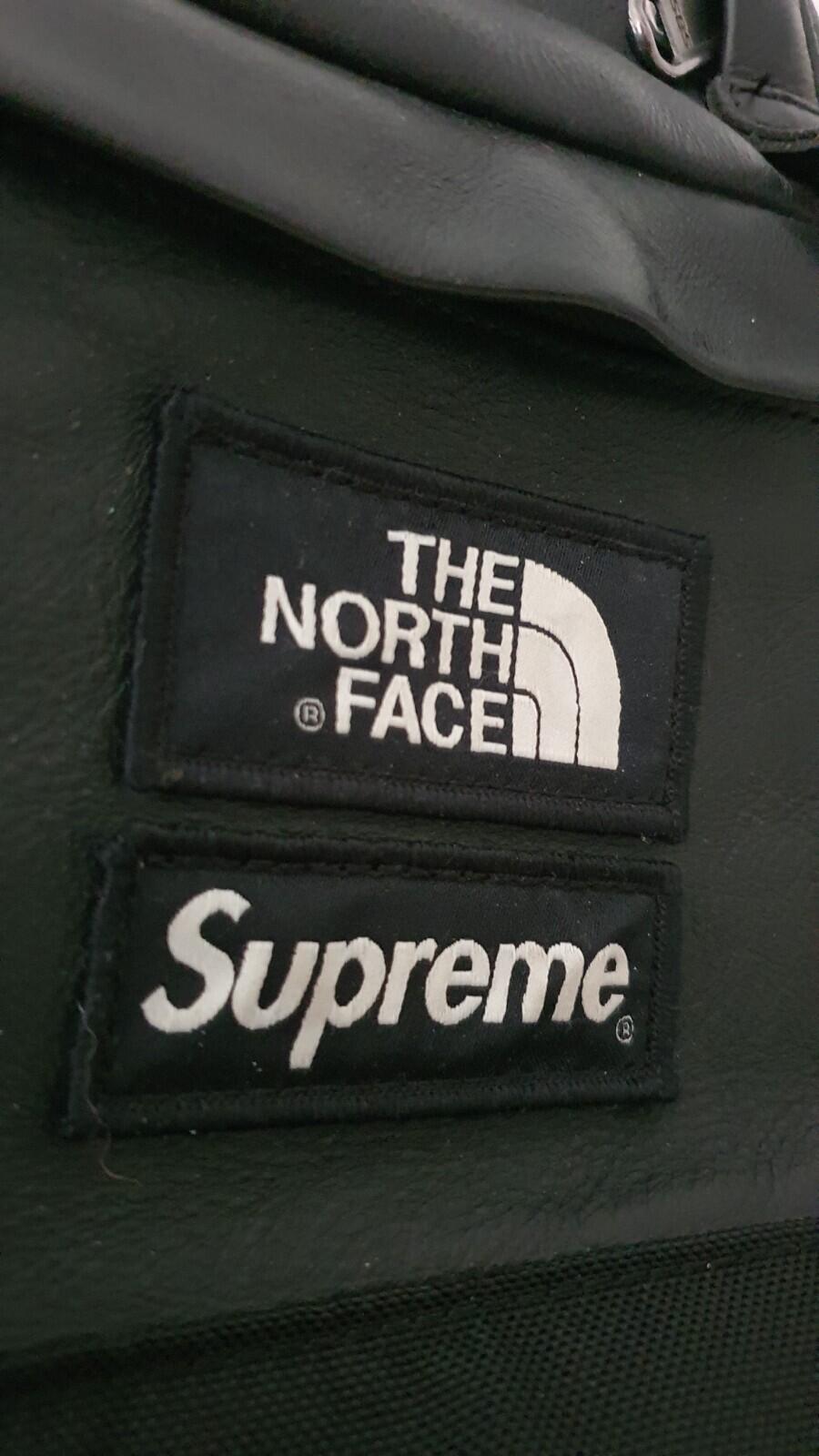 FW17 Supreme x The North Face Leather Day Pack Black Backpack