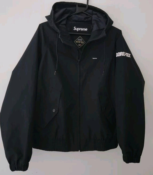 Chaqueta Harrington Supreme GORE-TEX con Capucha PV19 Impermeable Transpirable Talla Pequeña Negra