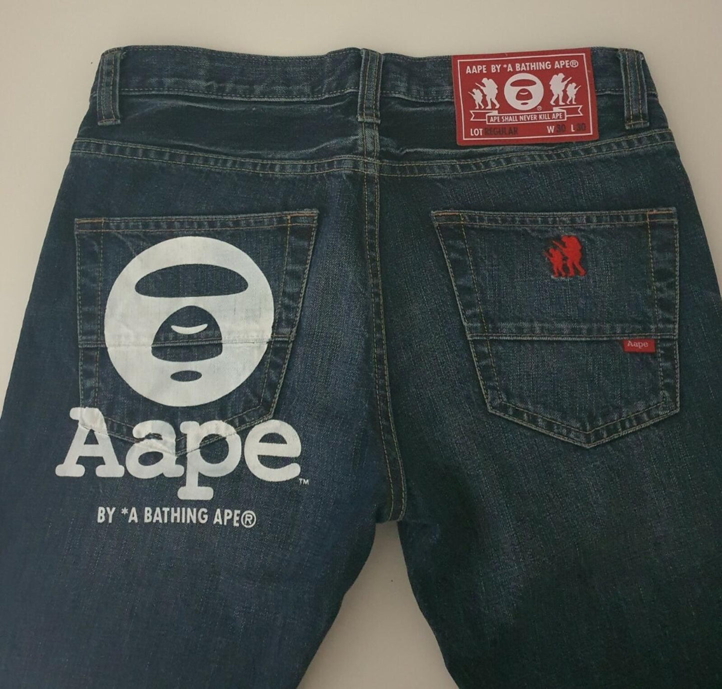 Aape by A BATHING APE denim jeans S small W30 L30 BAPE they fit slightly bigger