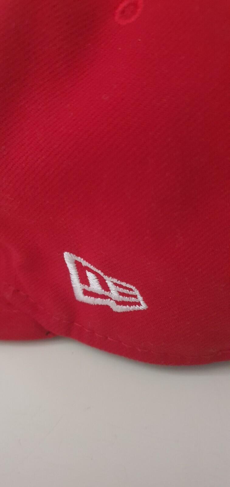 FW13 Supreme GORE-TEX Box Logo New Era Cap Wasserdicht Rot Größe 7 1/4