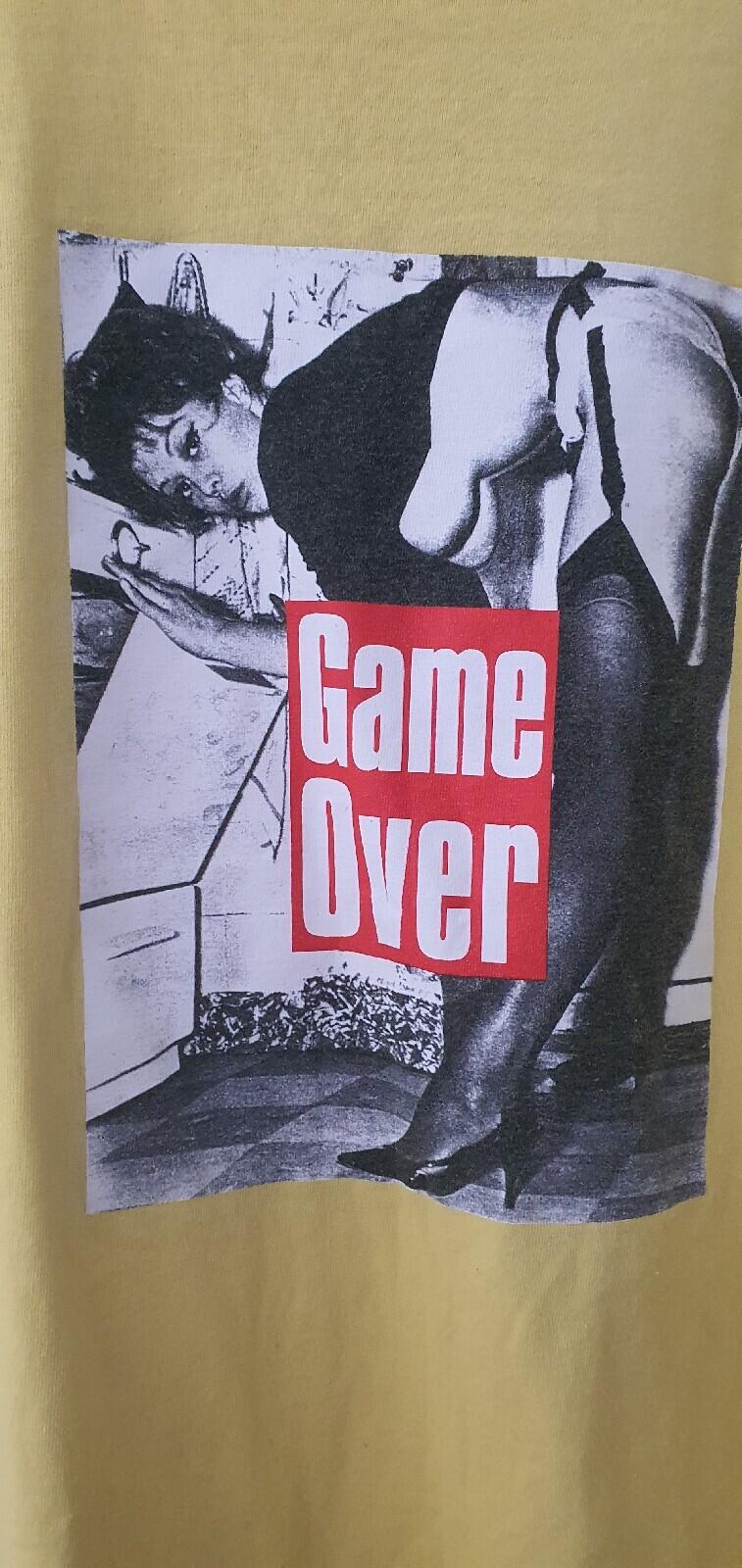 SS09 Supreme Game Over Tee large yellow T-Shirt vintage 2009 Very Rare