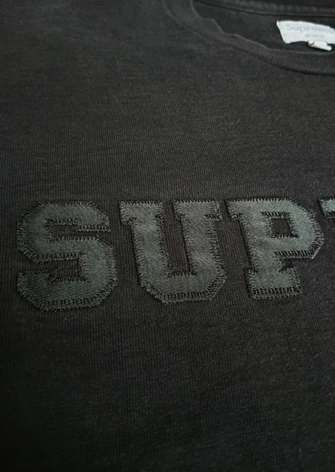 SS17 Supreme Collegiate tee black T-shirt size M medium