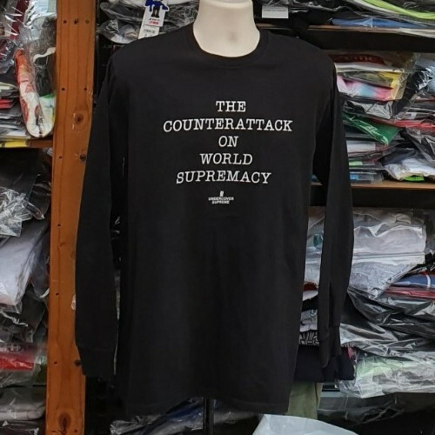 SS18 Supreme x Undercover x Public Enemy Counterattack black L/S Tee Size M
