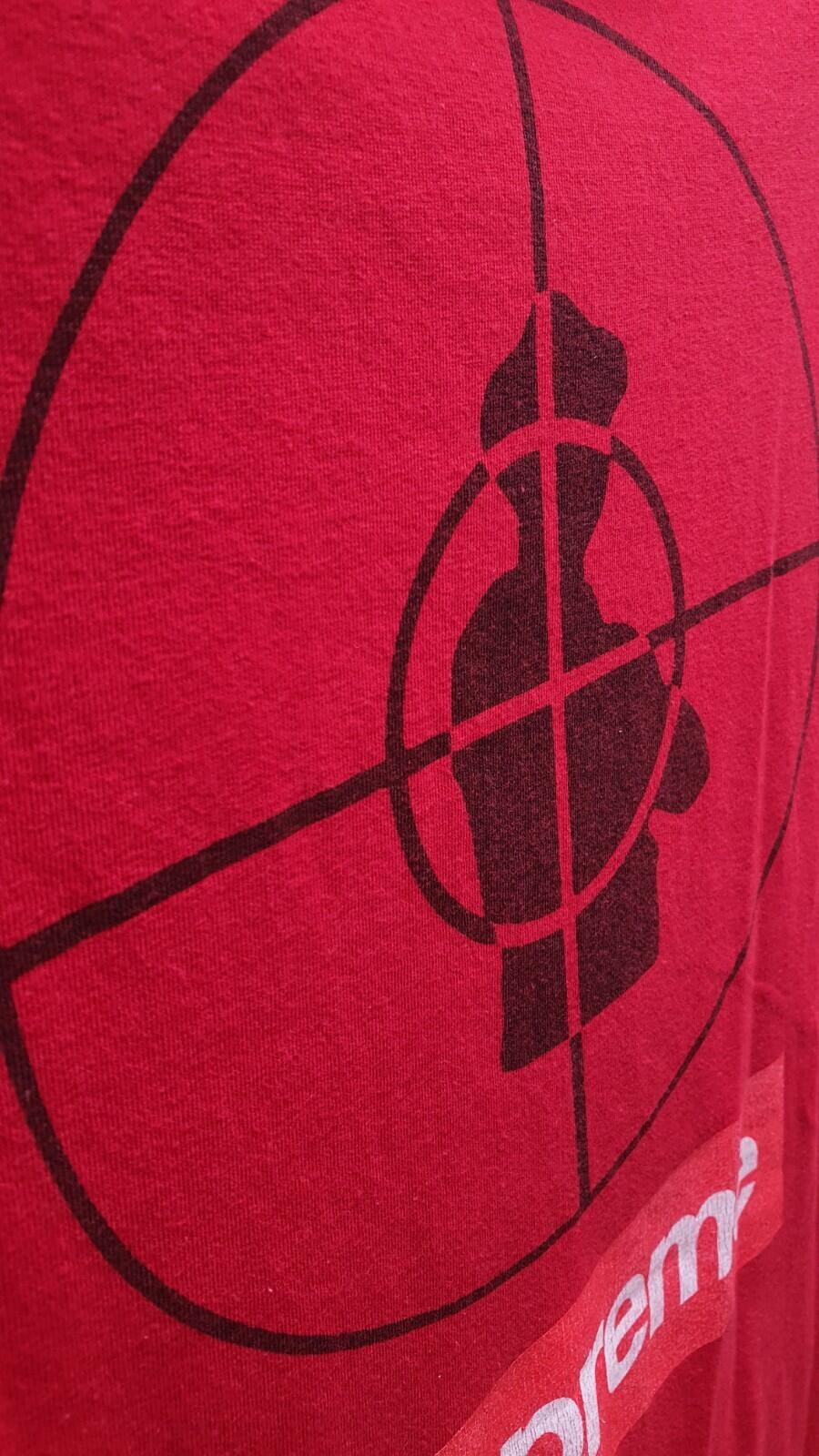 SS06 Supreme x Public Enemy Camiseta Roja Talla XL