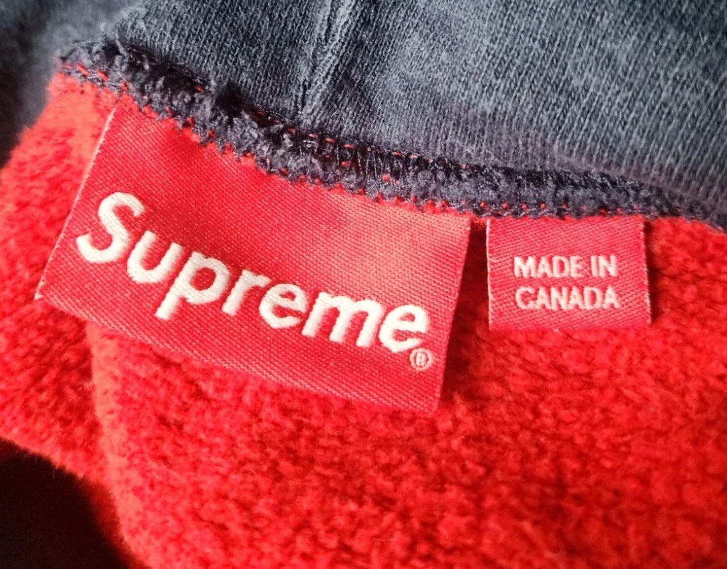 SS19 Supreme S Logo Colorblocked Hooded Sweatshirtsize M medium red hoodie