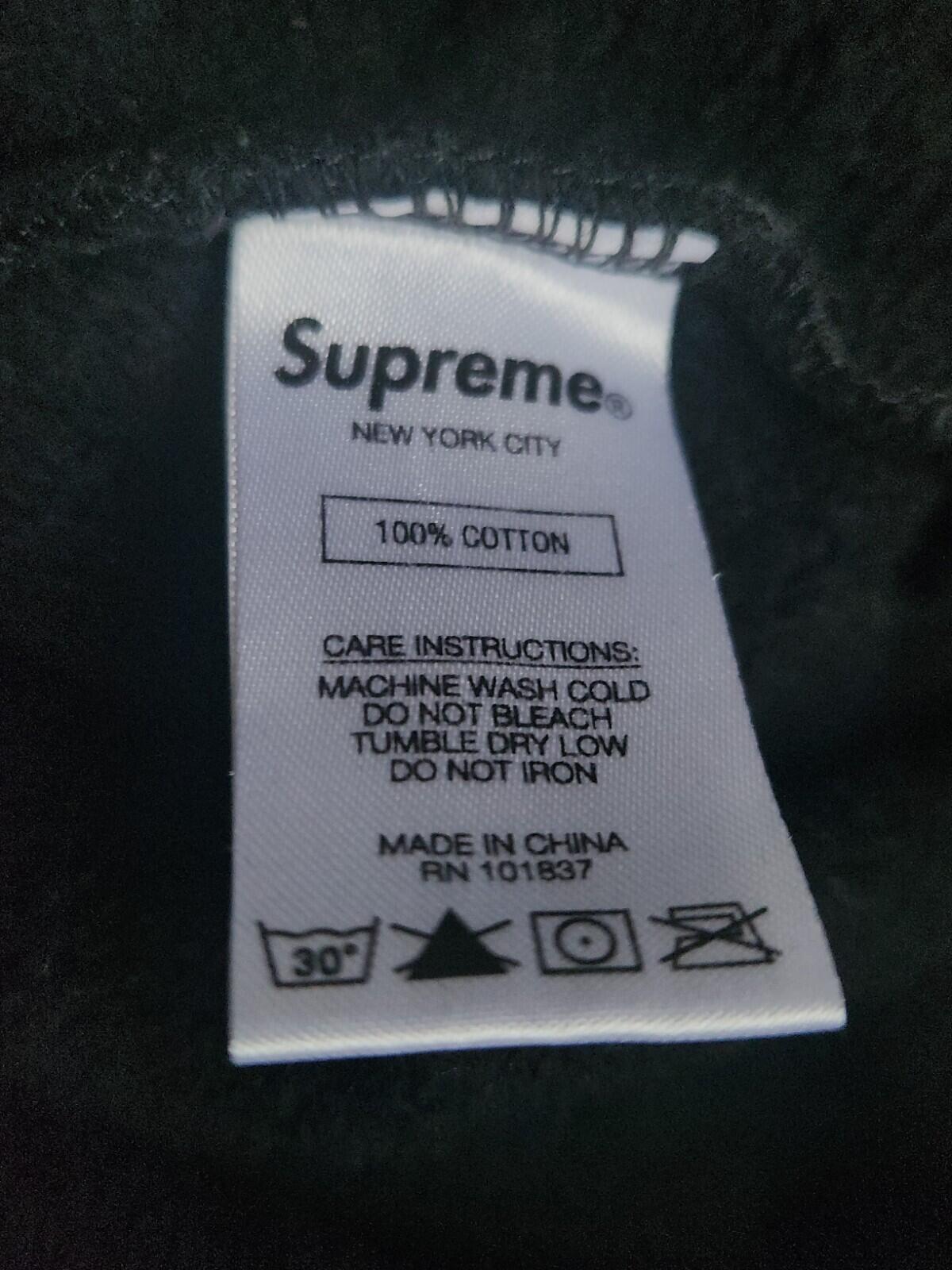 SS18 Supreme Diagonal Hooded Sweatshirt black hoodie M medium Pullover