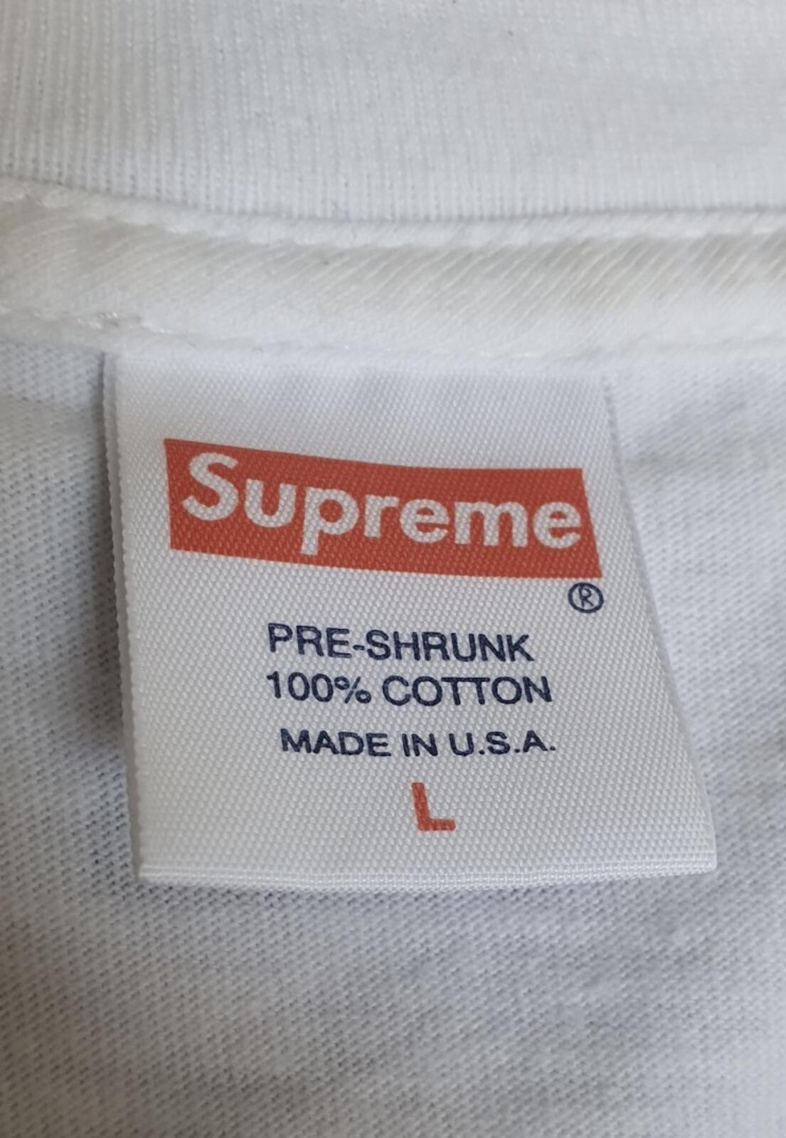 FW13 Supreme Jean Michel Basquiat white tee T-shirt L large vintage 2013 Rare