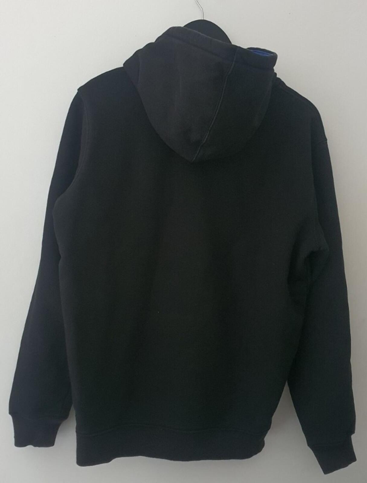 SS17 Supreme x Champion Satin logo Black hooded sweatshirt size M Medium hoodie