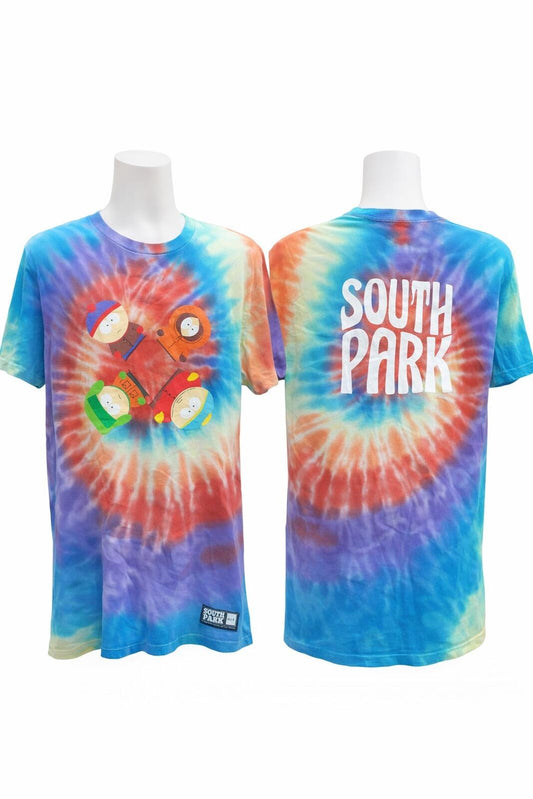 2017 HUF x South Park Tie-Dye-T-Shirt Größe M