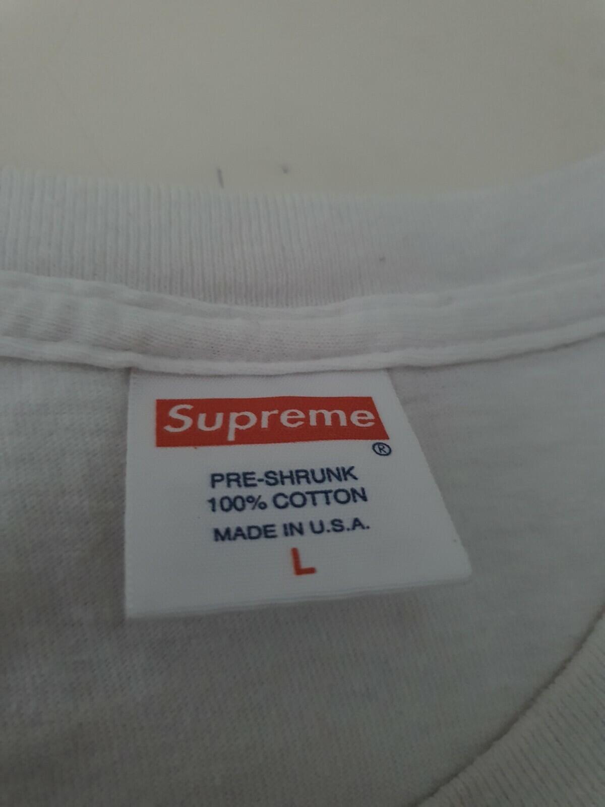 SS12 Supreme Lead or Follow weißes T-Shirt Größe L