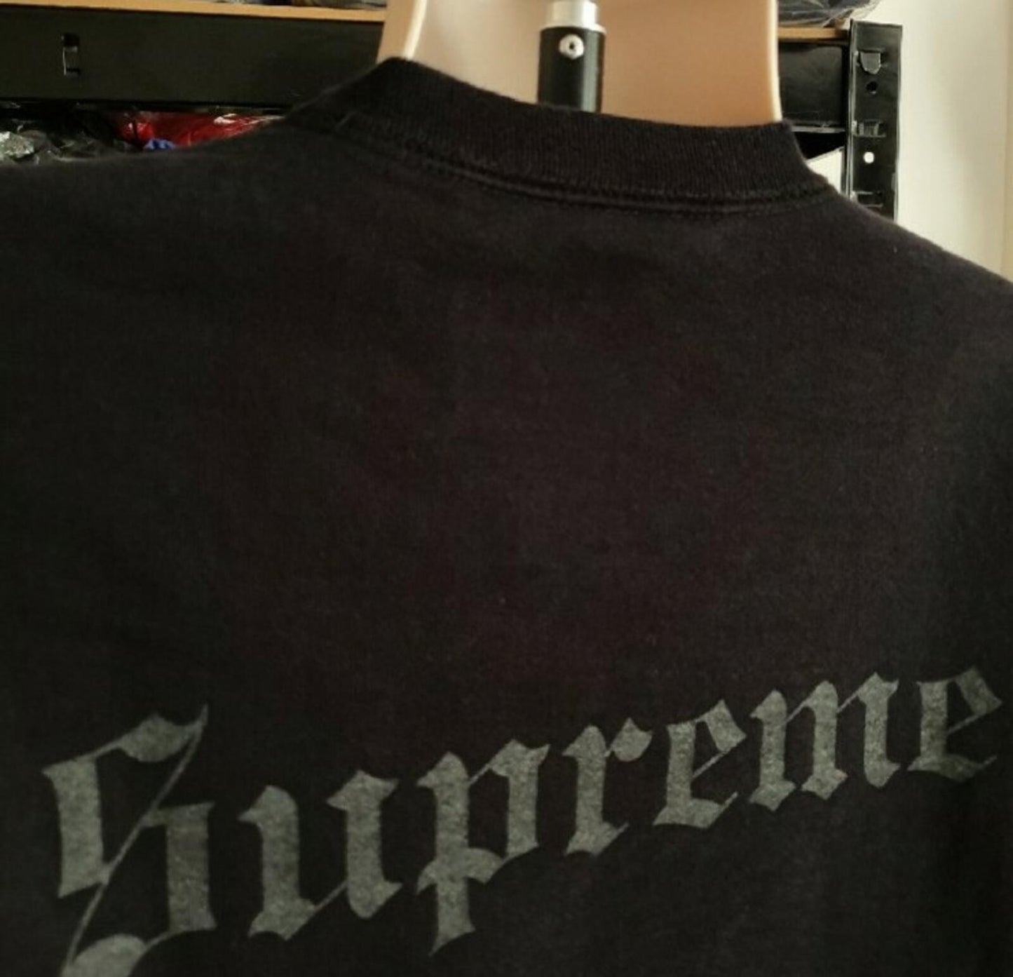 FW16 Supreme x Slayer Cutter Crewneck Black Size M