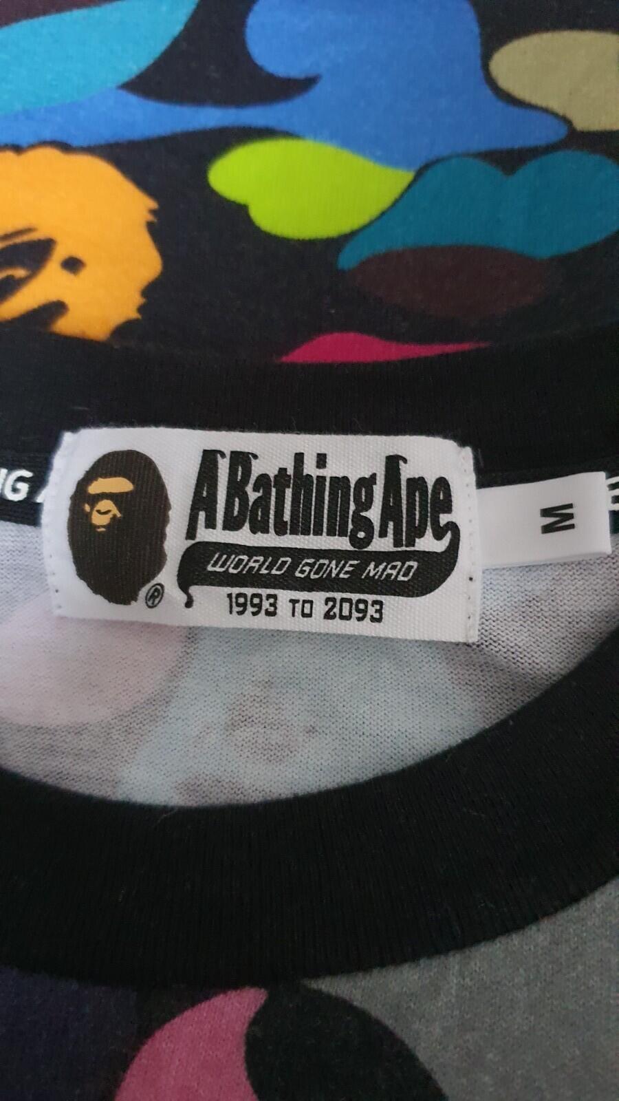 A Bathing Ape Bape Multi Camo Tee size M medium T-shirt BAPE made in Japan