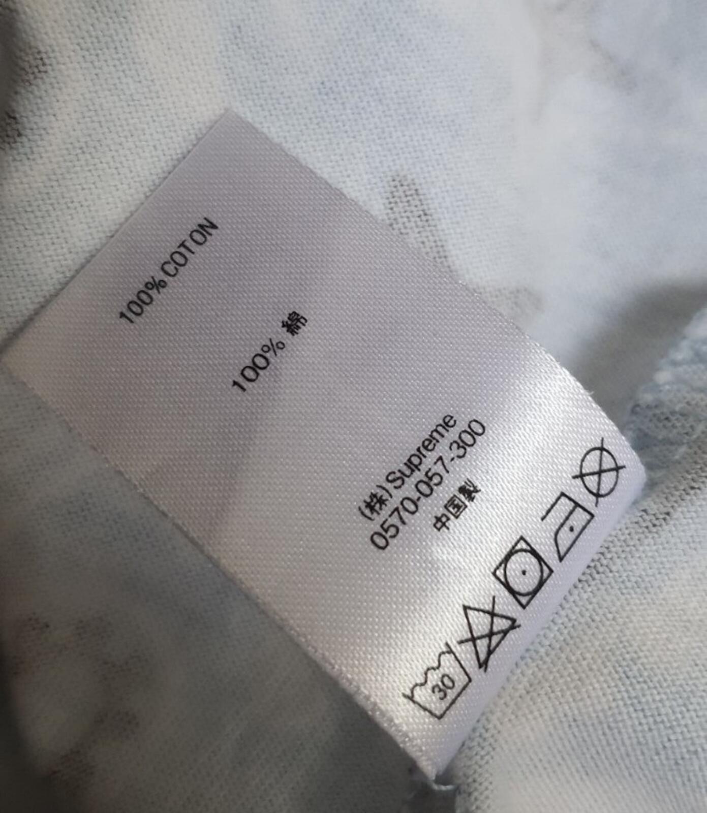 SS21 Supreme Small Box Logo Tee Light Blue Bandana Size M