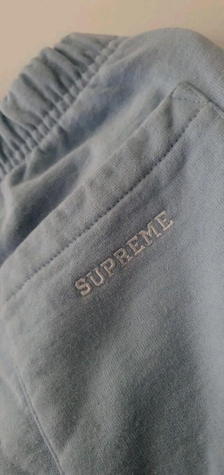 FW21 Supreme S Logo Split sweatpant pants size S Small Light Blue Pink