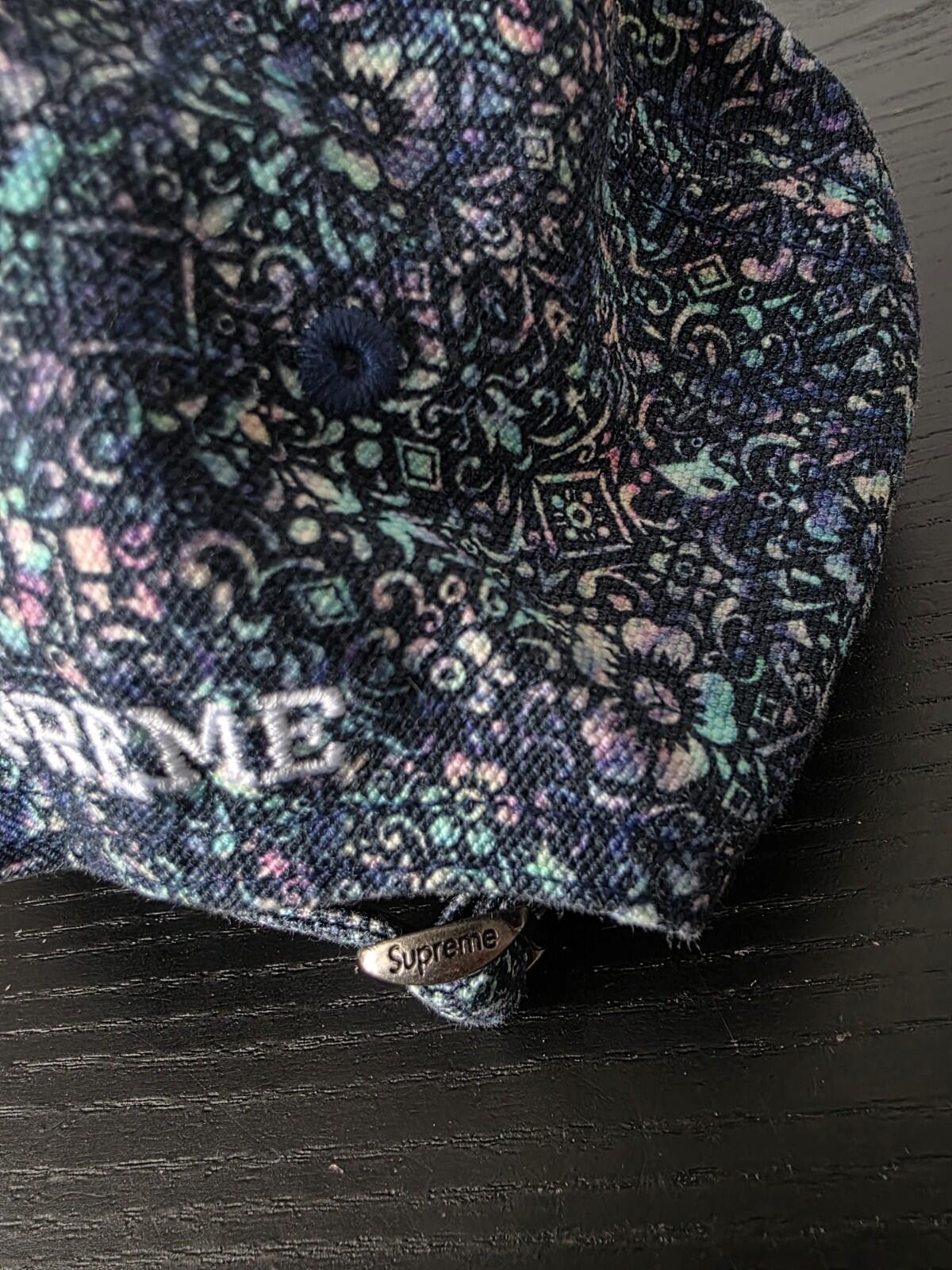 FW21 Supreme Liberty Floral 6-panel Cap Blue