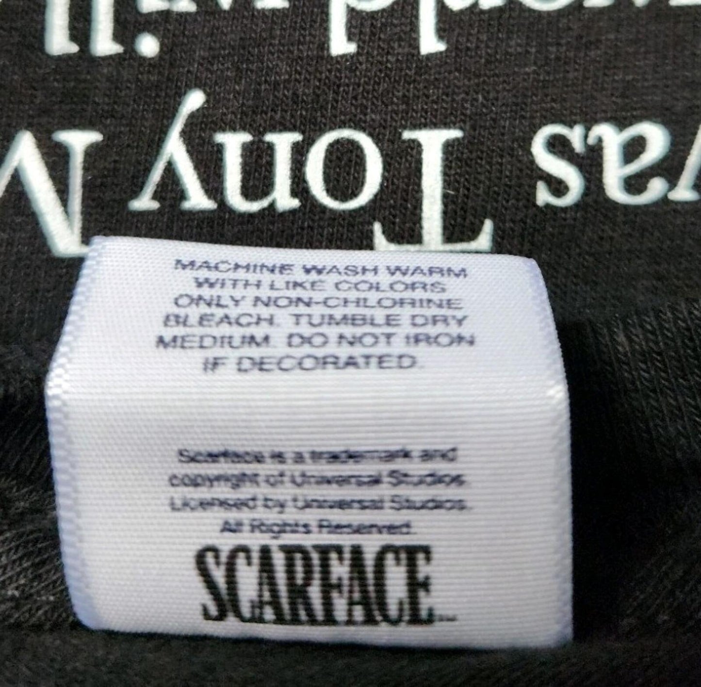 FW17 Supreme x Scarface Shower tee black T-shirt size M medium Tony Montana