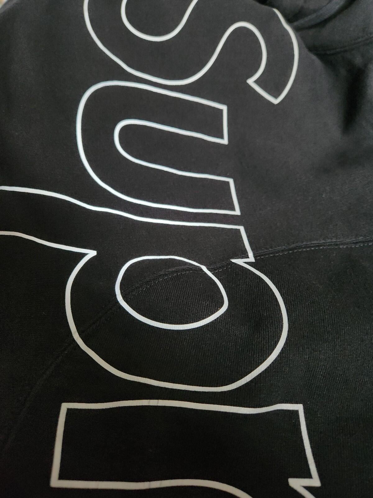 FW21 Supreme Reflective Hooded Sweatshirt Black hoodie size M medium