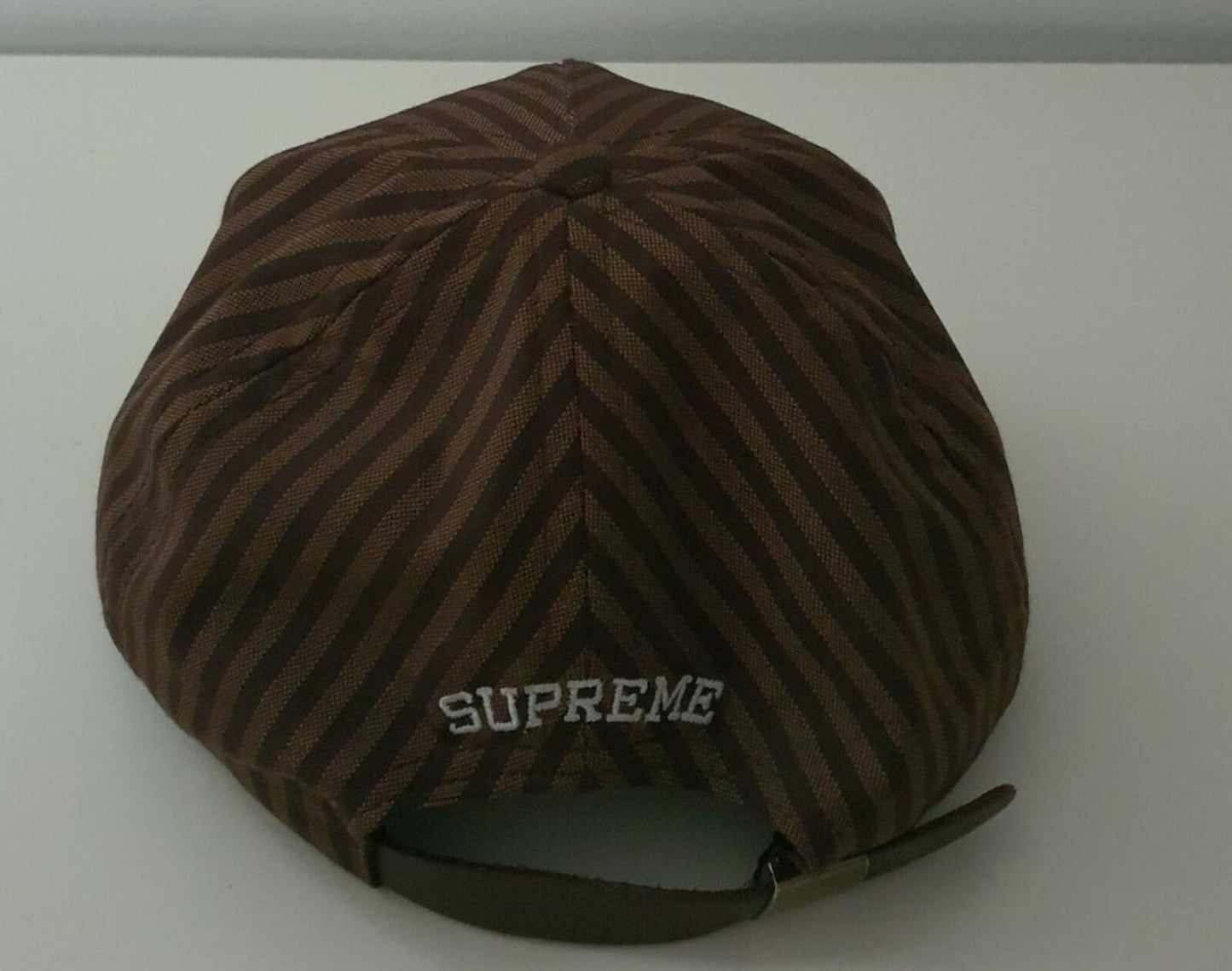 SS13 Supreme Enamel S brown 5-panel Hat
